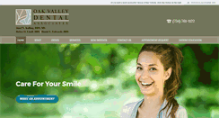 Desktop Screenshot of oakvalleydental.com